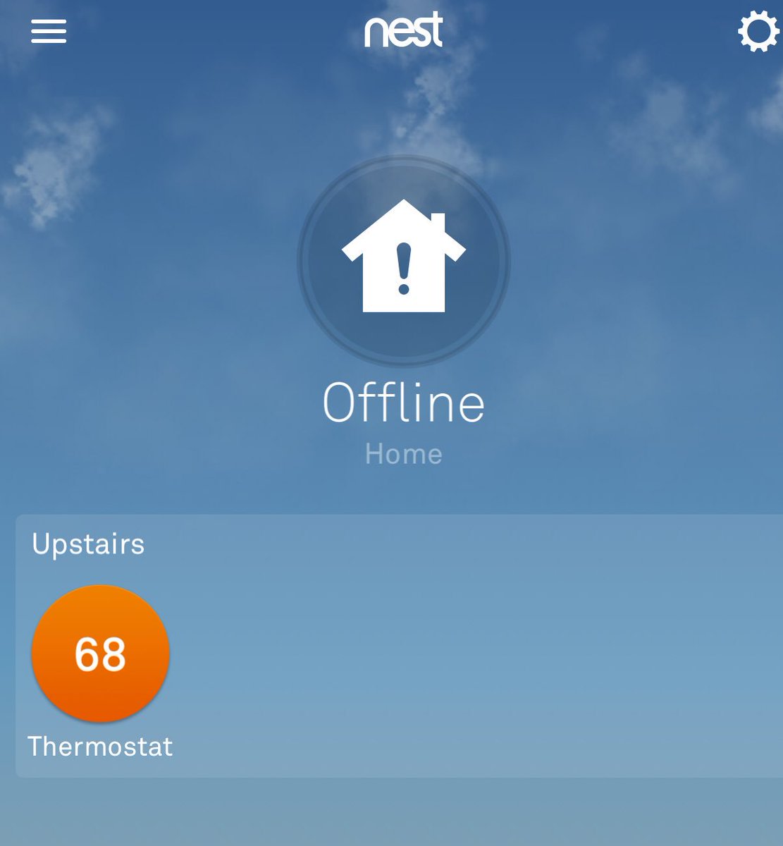MarcusHey's tweet image. . @nestsupport Any idea why it would show offline yet still work from the app? I have already reset the network settings without change.