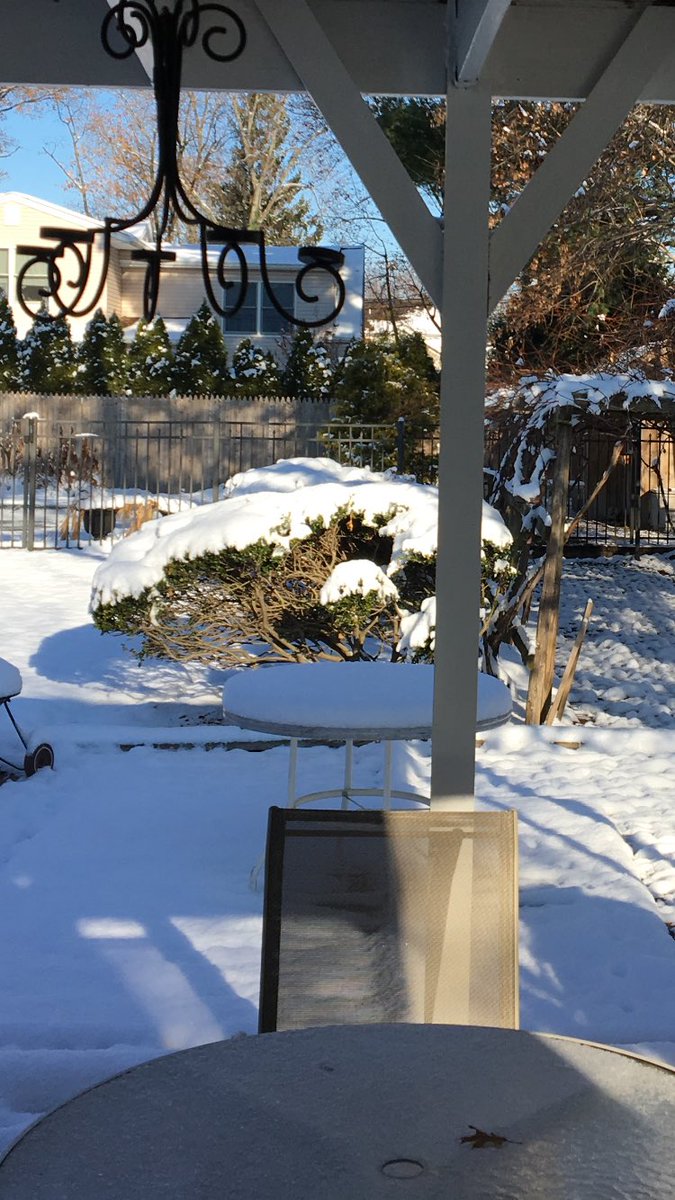 Maybe the sun will melt the snow and no shoveling will be required. #wishfulthinking #mimosafirst🍾🍾🍾#thatswhatkidsarefor