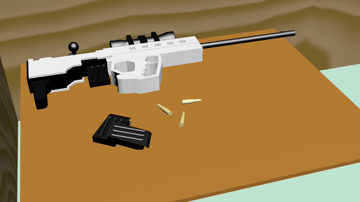 CometAura's tweet photo. First 3d modelling project for college.
#3dmodelling #gamesdesign #bullet #sniper #mosinnagant #themanchestercollege #boxmodelling
https://t.co/233foE84B2 https://t.co/3k8J3JMA2y