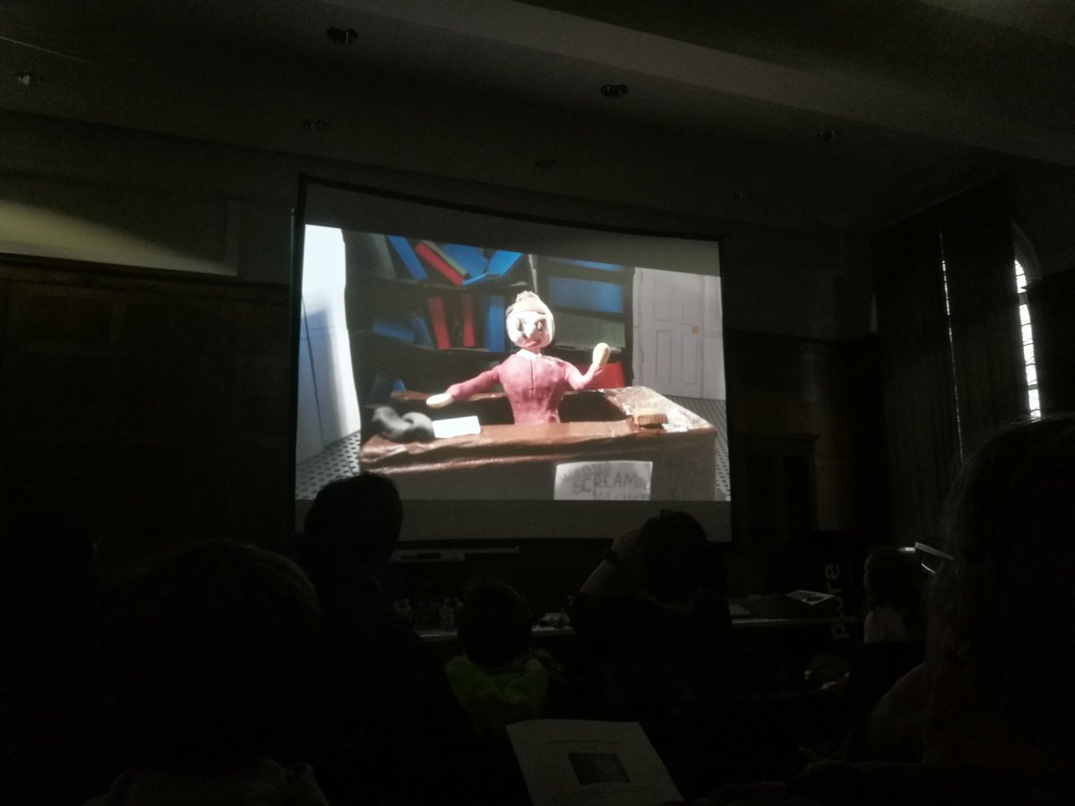 YorkArchivesUK's tweet photo. Enjoying the world premiere of @YorkLibrariesUK and @GlassCannonFilm animations created by children during #SRC17 inspired by @YorkArchivesUK collections and the 90th anniversary of @YorkExplore https://t.co/IHNBjmawBN