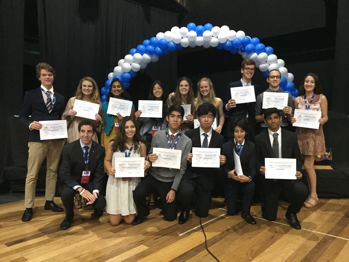 KAccomazzo's tweet photo. So proud of our chairs and delegates at this years conference. The level of debate from the students never ceases to amaze and inspire me. Let the planning for SAJMUN 2018 begin. #SAjMUN #graded #GradedMS #modelunitednations #decorum https://t.co/yqzoOQX5H0