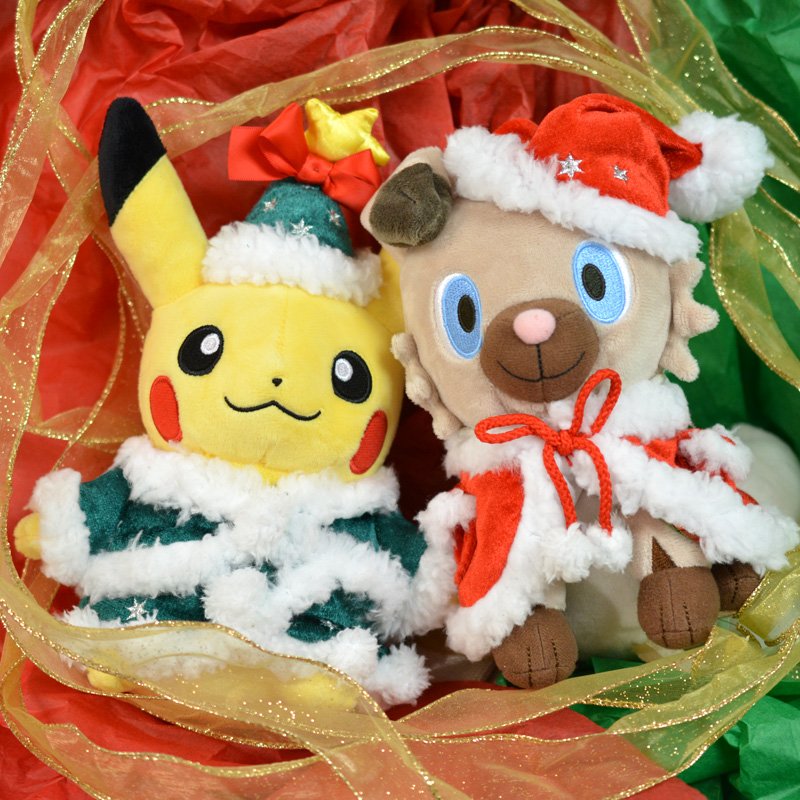 holiday pikachu plush