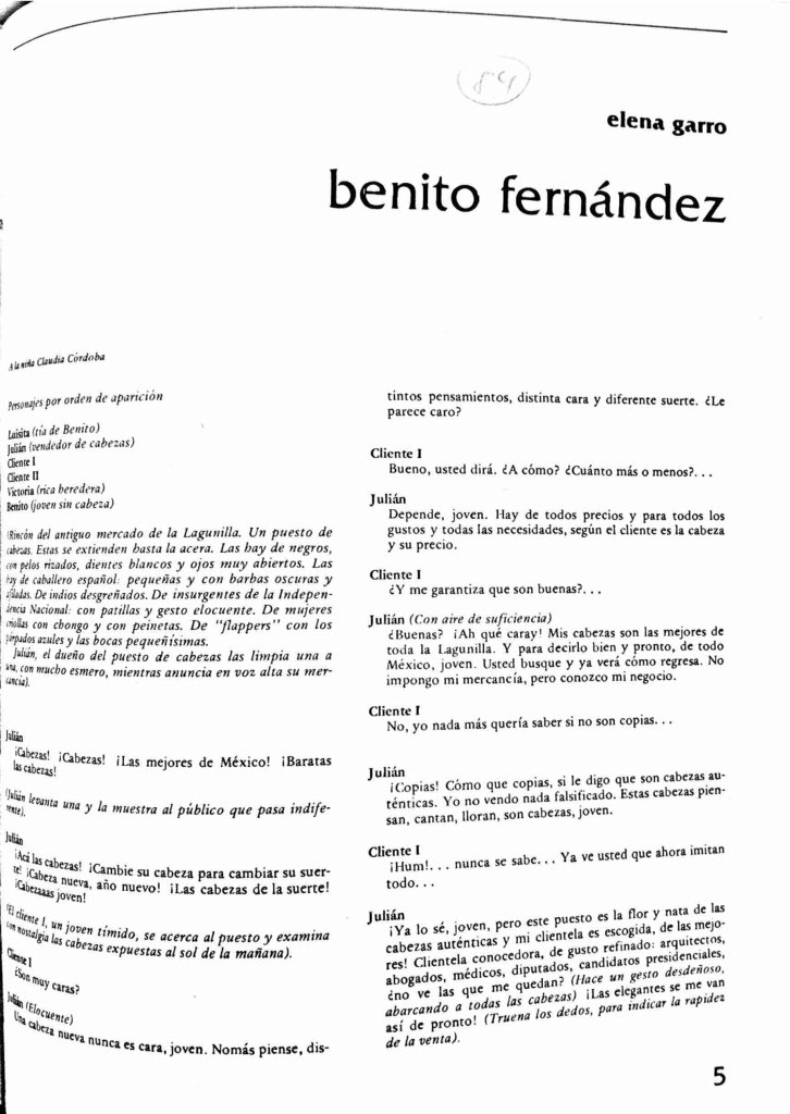 AlvWarhol's tweet image. Escrita en 1957 como una carnavalización de #FernandoBenítez, #BenitoFernández de #ElenaGarro tuvo problemas de censura. En 1981 la revista @CasadetiempoUAM la publicó en su #6. Una hilarante denuncia de la doble moral de algunos intelectuales mexicanos.