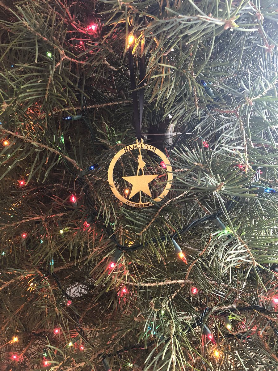 Bean723's tweet image. Tree is all decorated! What other ornaments could you possibly need? @HamiltonMerch @HamiltonMusical