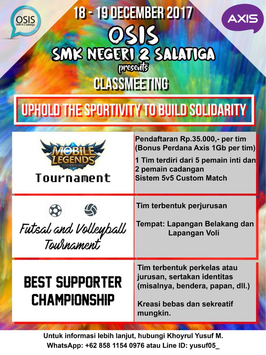 Serangkaian lomba classmeetingnya