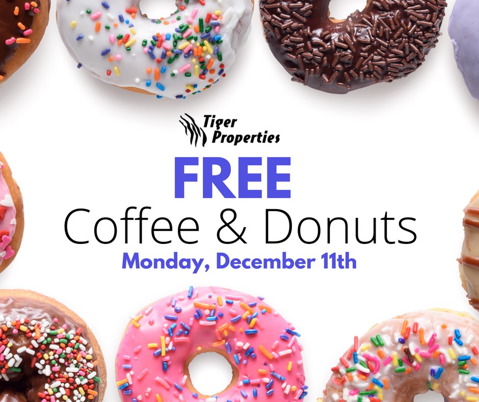 Start finals week off right w/ breakfast on the go!Donuts &amp; coffee will be available in the clubhouse at 9am while supplies last!🍩☕️🏃🏽‍♀️🏃🏻📚