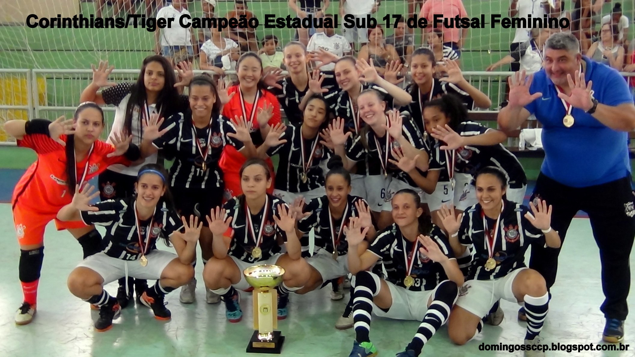 Categorias sub-13, sub-15 e sub-17 do Corinthians/Tiger triunfam pelo Campeonato  Paulista de Futsal Feminino