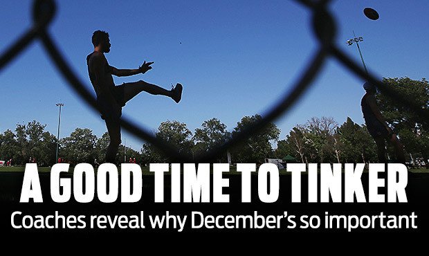 "This is the best time of year to change things” - GWS director of coaching Alan McConnell.

Why flags are built in December: afl.to/2BYLD7k