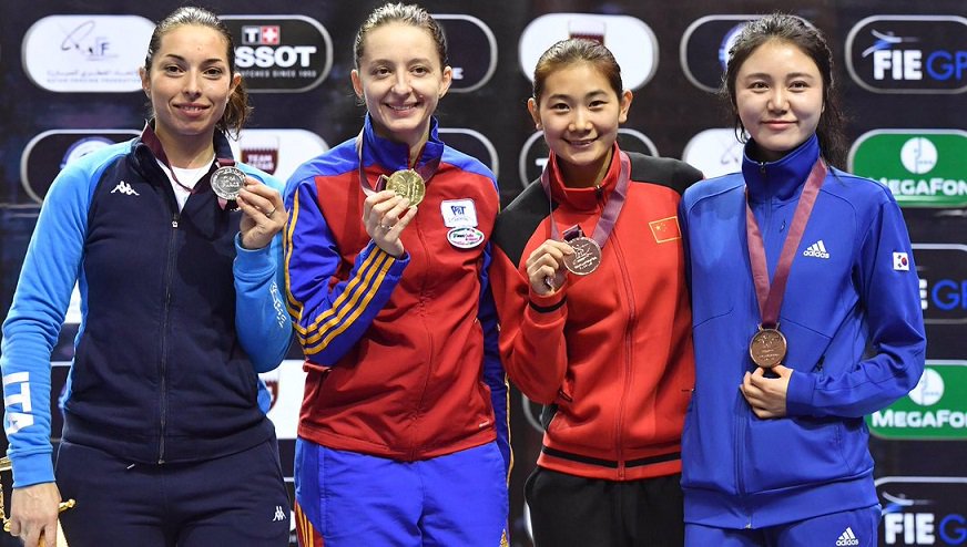 elSuperHincha's tweet photo. #Esgrima #Espada🤺 #FencingGrandPrix #Doha2017:

🚹
🥇 Sangyoung Park 🇰🇷
🥈 Jinsun Jung 🇰🇷
🥉 Paolo Pizzo 🇮🇹
🥉 Andrea Santarelli 🇮🇹
31º @Yulenone 🇪🇸

🚺
🥇 Ana Maria Popescu 🇷🇴
🥈 Mara Navarria 🇮🇹
🥉 Guangjuan Hou 🇨🇳
🥉 Injeong Choi 🇰🇷
32ª @kiskapusi 🇪🇸 https://t.co/ZthRXtRo9y