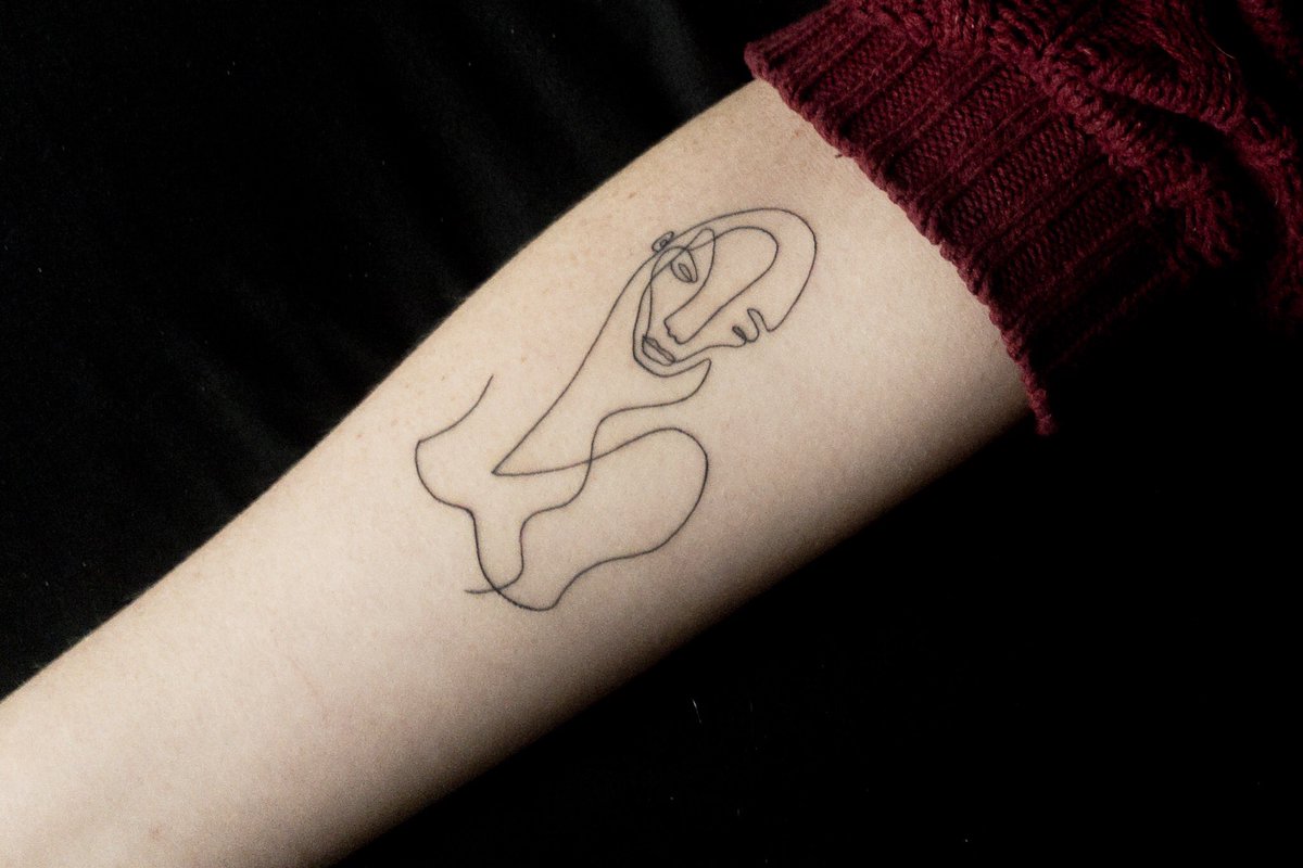 salventius one line tattoo зурган илэрцүүд