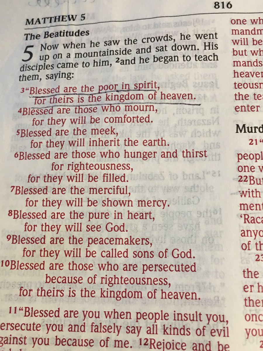 DanCanSave's tweet image. So I've been going after the Beautitudes for the last 18 years of my life and I'm still working on the first one! LOL! Well, I guess the Bible has some serious job security when dealing with my heart. Jesus, you mean everything to me. Thanks for your patience. ;)