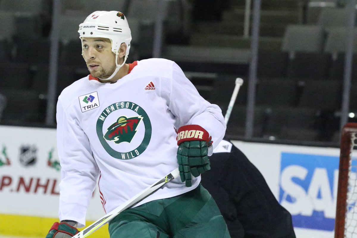 A few players on the ice for #mnwild this morning.   6 p.m. local start in San Jose. https://t.co/S4E9Jscj8A