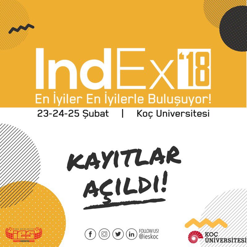 ieskocuni's tweet photo. Dev bütçesiyle yılın en heyecanla beklenen kariyer etklinliği IndEx'18, en iyileri seninle buluşturmaya geliyor! 
Başvurular başladı! 
https://t.co/glXSnzo6SW
Detaylı bilgi için sosyal medya hesaplarımızı takipte kal!
https://t.co/EZ0nbwFkGv https://t.co/QIkKwEqvNj
