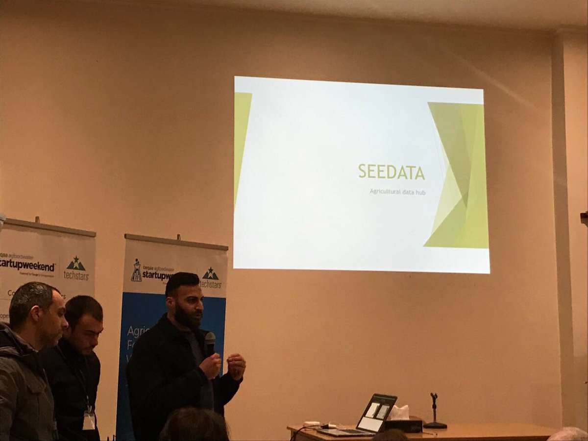 Pitch #6 SEEDATA - Application that includes info on pesticides, production know now and practices <a href="/agrytech/">Agrytech</a> @beryetch <a href="/janwaltmans/">Jan Waltmans</a> @cewasMiddleEast #swagfoodwater