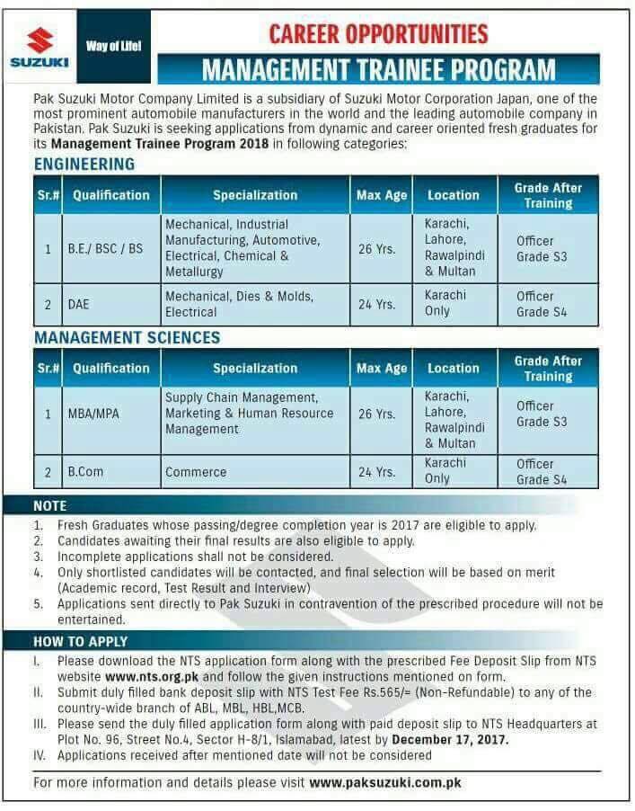 awaremedotpk's tweet photo. Career Opportunities at Suziki.
Last Date: 17 December, 2017
Fresh graduates should be concerned about grabbing this great opportunity.
#AwareMe #SuzukiJobs #JobsUpdates #CareerOpportunities #CreatingAwareness #SupportingEducation https://t.co/GmZg12k0ms