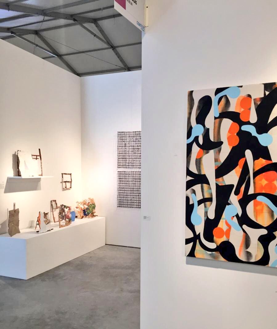 gandnart's tweet photo. #MiamiArtWeek2017 is coming to an end.  We're here at booth c 307 for just a few more hours.  It has been a great week. #contextartmiami #ArtFair #art #painting #sculpture #GibbonsAndNicholas https://t.co/yXSRLfJ7pq
