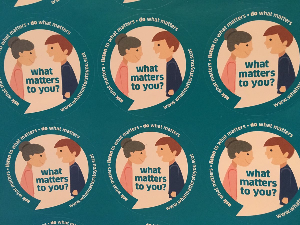 YOWKristin's tweet photo. Flip the question that you ask patients from “what’s the matter with you” to “what matters to you” #IHIForum https://t.co/CiLQ3AxBZc