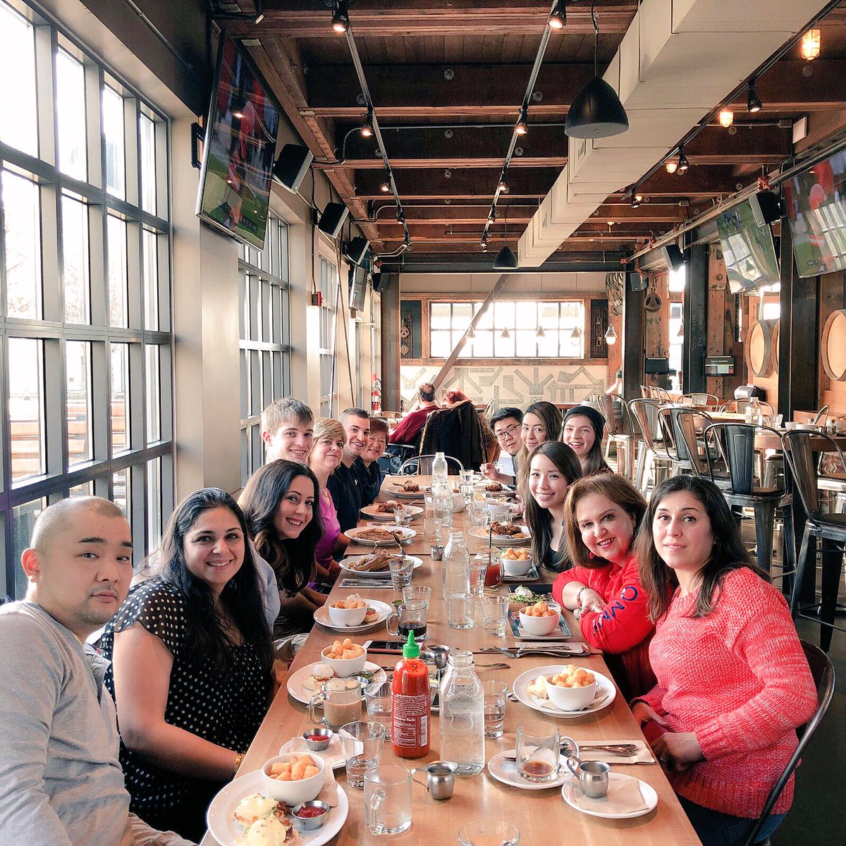 Lynn valley enjoying a branch brunch celebrating new roles 😊 <a href="/JuliaKelly_TD/">Julia</a>  @SilviaL_TD  @NedaM55 @JaeKim_TD