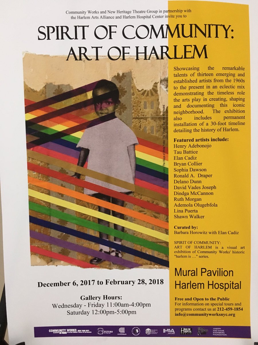 FacesofGiving's tweet photo. Wonderful exhibit opening today in Harlem. Must see through Feb 28th https://t.co/nxOiNS1UNz
