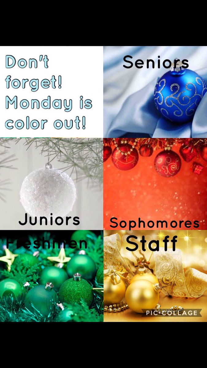 Wear your class color tmr!!!!!!