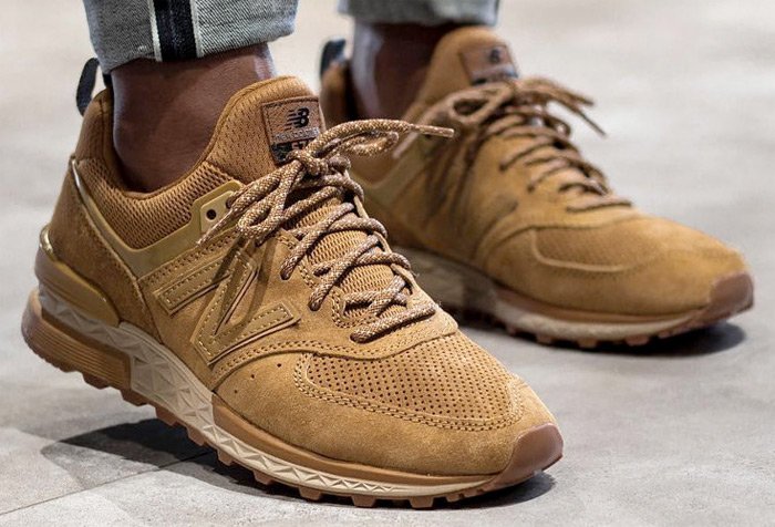 new balance 574 wheat