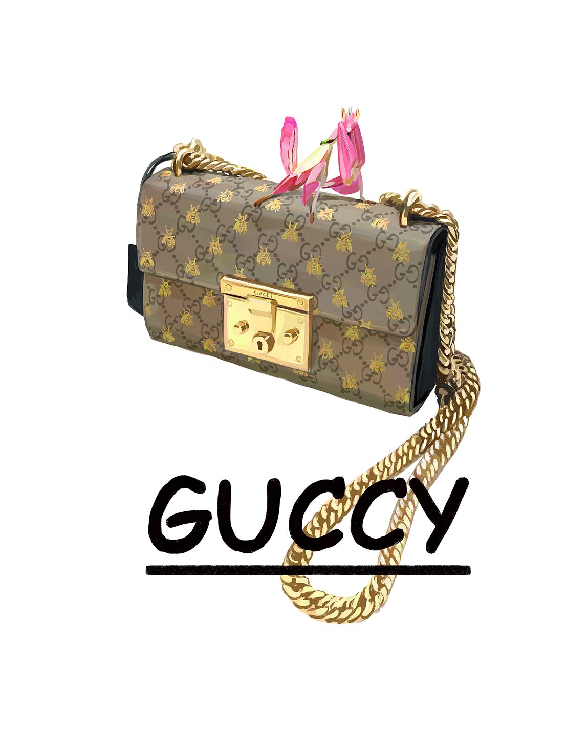 Gucci padlock deals bee