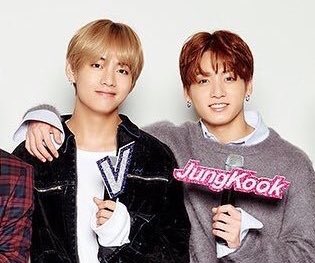 V & Jungkook-I guess I will always have a hard time calling my son Taehyung with his stage name V..good thing that Jk is Jungkook as it is!  #taekookNowAndThen  #taekook 