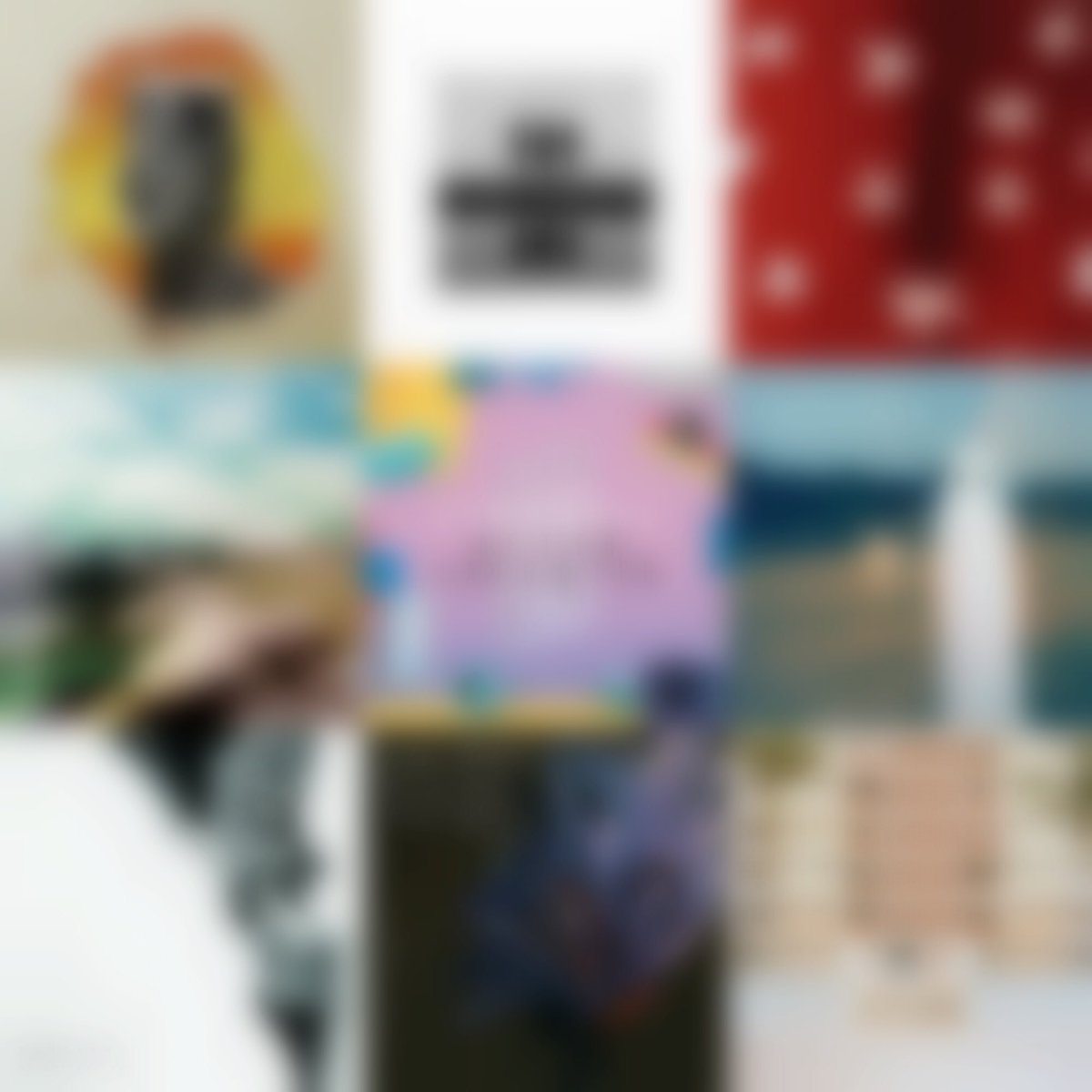 eleanorgrace's tweet photo. A slightly less fuzzy look at some of the albums that helped me survive the trash fire of 2017 - playing them all on #InFrequency at 7pm ET! https://t.co/t9b8UkjdjJ