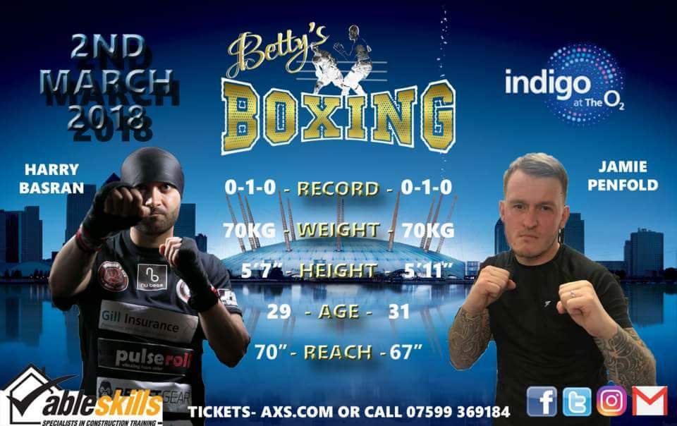 BettysBoxing's tweet image. @HarryBOfficial vs Jamie Penfold #bettysboxing @indigoatTheO2