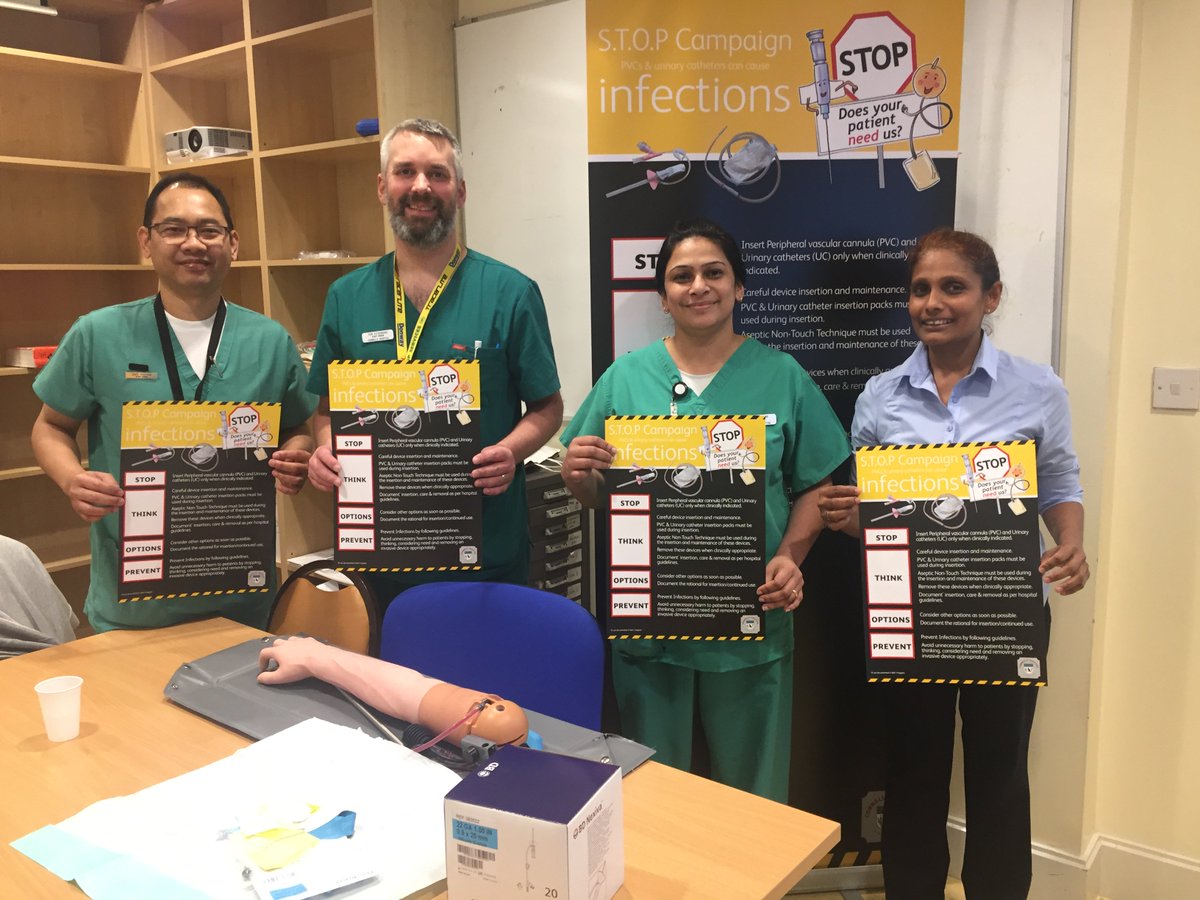 shainipta's tweet photo. STOP Campaign @ConnollyNursing A QI initiative to improve the peripheral vascular and urinary catheter insertion and care in Connolly Hospital. A zero harm intervention to maintain patient safety and quality with a SMART aim. Great team work , CHB .ED!!! https://t.co/0iSgAUKqO0