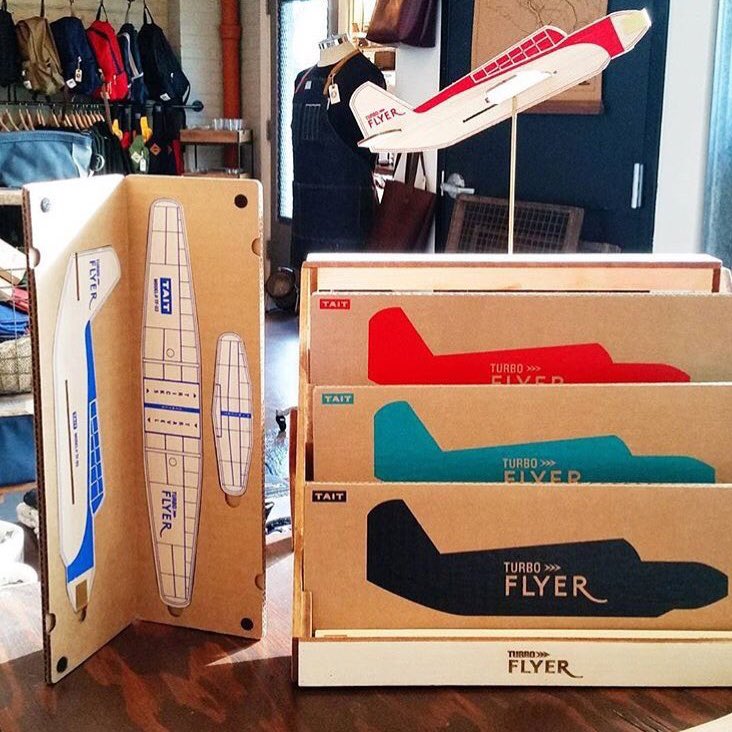 We’re open today til 6pm! For the young and young at heart: <a href="/TaitDesignCo/">Tait Design Co.</a> easy-to-build balsa model flying airplane kits for ages 8 and up fly up to 50 feet!