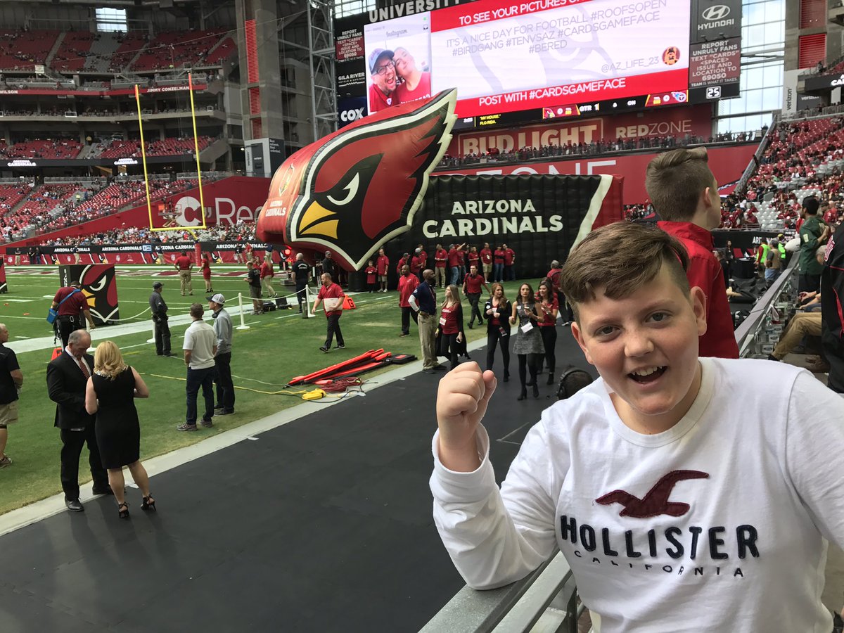 StevenGilbert's tweet photo. Go Cards !  #CardsGameFace #BirdGang #AZvsTN #ArizonaCardinals https://t.co/XpqjmDSNAm