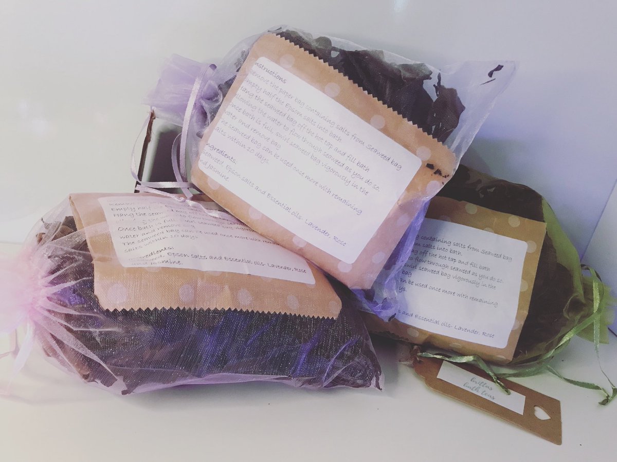 BrittasBathTeas's tweet photo. Our Seaweed Bath Teas are the perfect Christmas Presents! DM or email to order now 😊
#brittasbay #bathtea #bathteas #seaweed #rose #lavender #jasmine #bath #smellsgood https://t.co/8DwqCMGzz1
