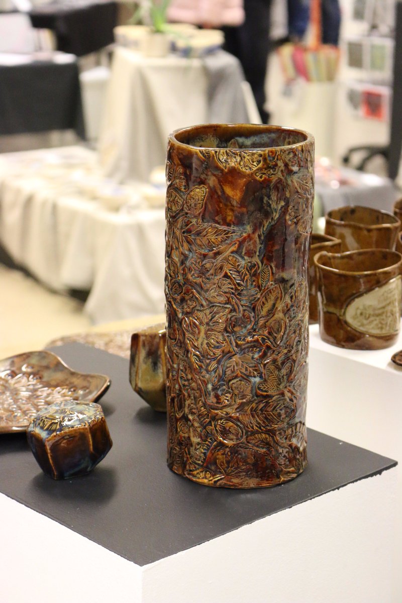 Great makers fair 2017 @St_MargaretsH. Edinburgh ceramics workshop members @EmporiumJulium Agata and Wayne showed wonderful work. <a href="/craftscotland/">Craft Scotland</a>