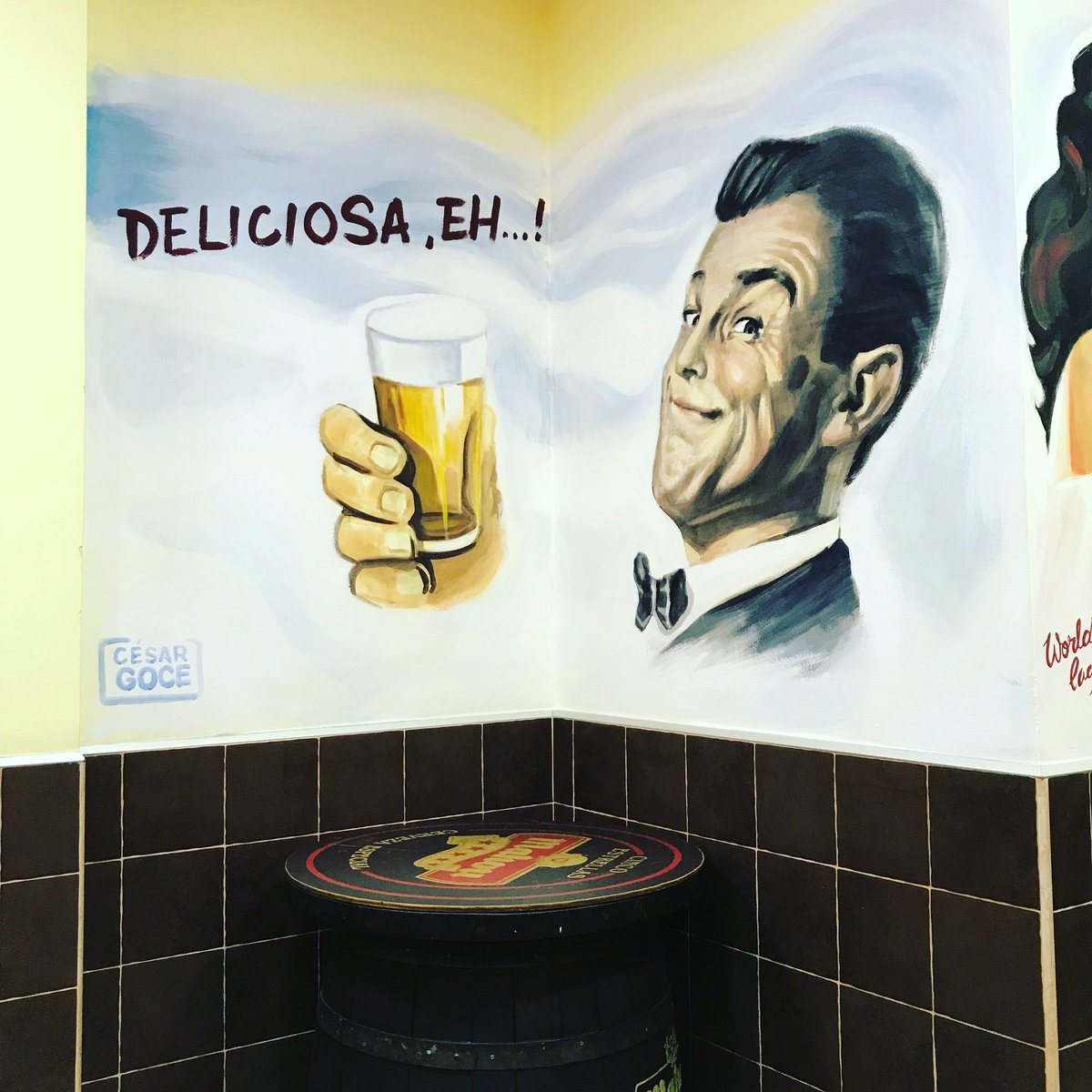 Nuestra CERVEZA ES LA MEJOR de la zona y él lo sabe🍺🍺. VEN Y PRUEBALA.     Av.Ausias March 18