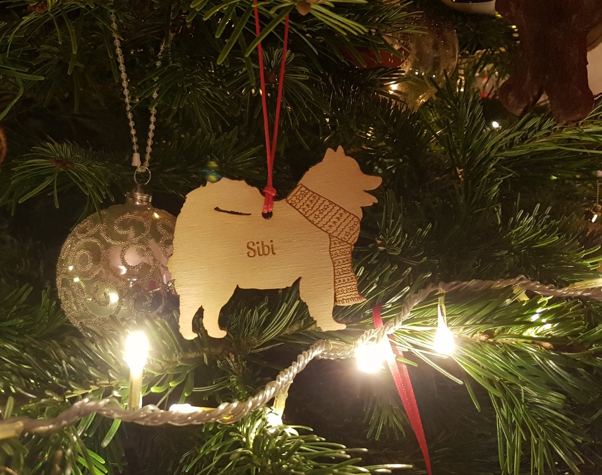 And, of course, Sibi has his own decoration!
#Samoyed #Dogsoftwitter #notobsessed