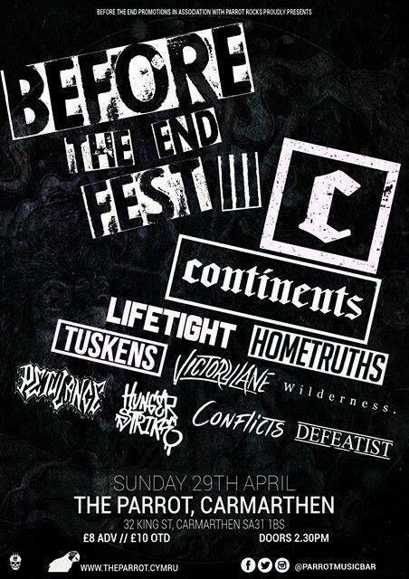 South Wales for the first time at Before The End Festival next year.