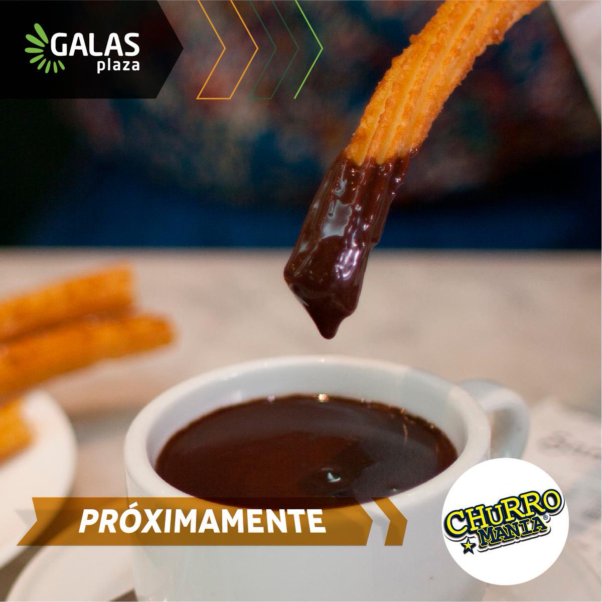 Deliciosos, alargados y bañados de
arequipe o chocolate saben mejor. Los
churros de Churro Manía siempre dejan
con ganas de más.