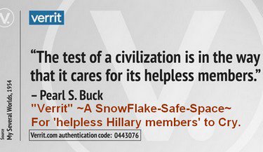 BradLeeMann's tweet photo. @RJGatorEsq In further pursuit of your most admirable humanitarian endeavor👍🏼🇺🇸
Get "Verified" on Verrit.
~Ya know~that cute l'il Peter Douche❄️safe-space🌈website~created
for 'helpless Hillary members' to catch their🌊buckets of Lib-Tears😭
#MAGA
#Verrit #ThinkProgress #Hillary4Prison https://t.co/21SddkFGFF