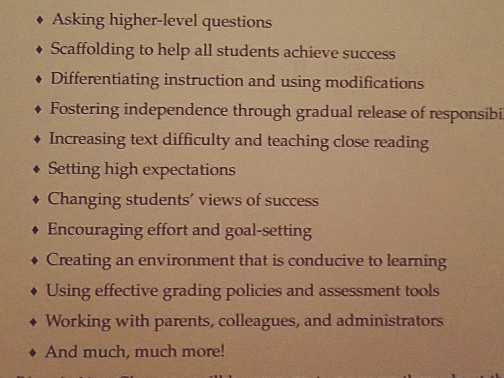 BrandonMcKee01's tweet image. Instructional rigor is a key component of effective instruction. I'm reading a new book that has 229 different tools on how to increase rigor in the classroom. I can't wait to use it in our school. #ANewSenseOfUrgency #effectiveinstruction