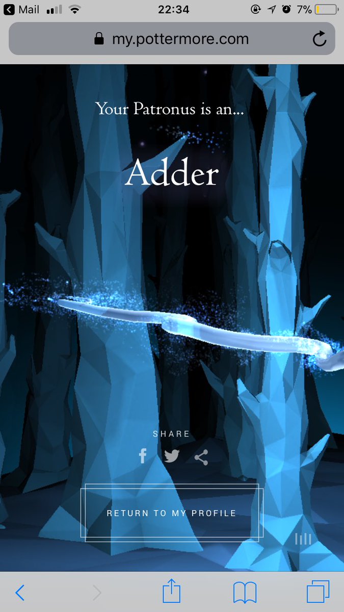 beadle_h's tweet photo. inspired by @danielhowell and @AmazingPhil i discovered my patronus on pottermore and i was an actually snek. now i feel bad about myself. https://t.co/phchOsmisU