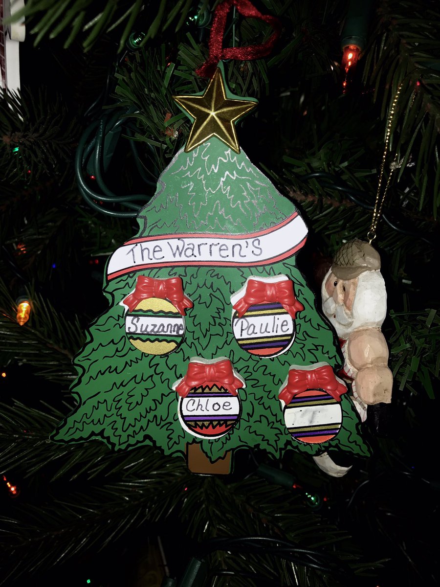 ayewarren1's tweet photo. went to my grams house a few nights ago and she told me she had a surprise for me: looked around to find every christmas ornament/decoration which originally had my old name changed to T.. my heart is happy 💕 https://t.co/6bWJuSvpQx