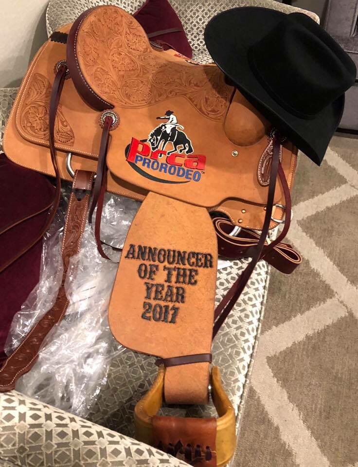 So honored to receive this award and blessed to get to do what I love. Best sport and best people in the world. #prca #nfr #Rodeo