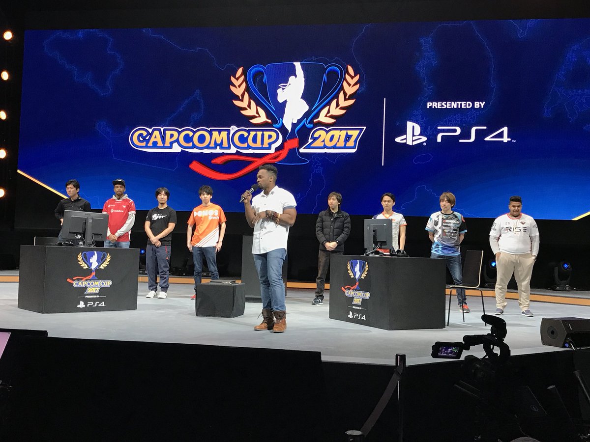 CapcomFighters's tweet photo. Your #CapcomCup2017 Top 8 finalists. 

Tune in now!

https://t.co/TqnNrZqpj3 https://t.co/khE6kkriZW