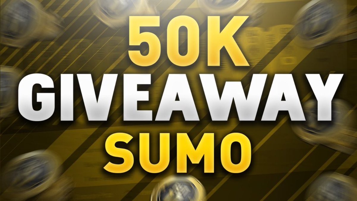 SumoFifaTrading's tweet photo. 💰50,000 COIN GIVEAWAY💰

To enter👇

✅ Retweet
✅ Follow me

▪️Both consoles 
▪️Winner announced soon 🎉 https://t.co/p5H9zNc70x