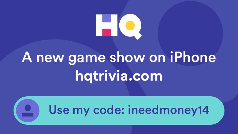 EmilyCarter24's tweet photo. I’m playing a game called @hqtrivia. You should play too. Use my code ‘ineedmoney14’ to sign up https://t.co/nFORkdFkNY https://t.co/5kYY5eVIDj