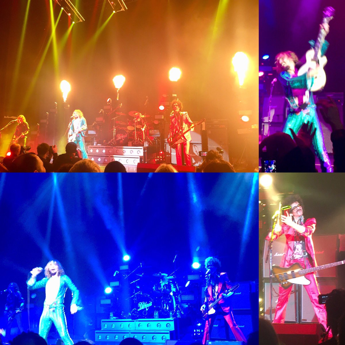 beardyspiel's tweet photo. So yeah, @thedarkness are still a thing #album5 #gig6 #tourdeprance https://t.co/hXz4hzXJTp