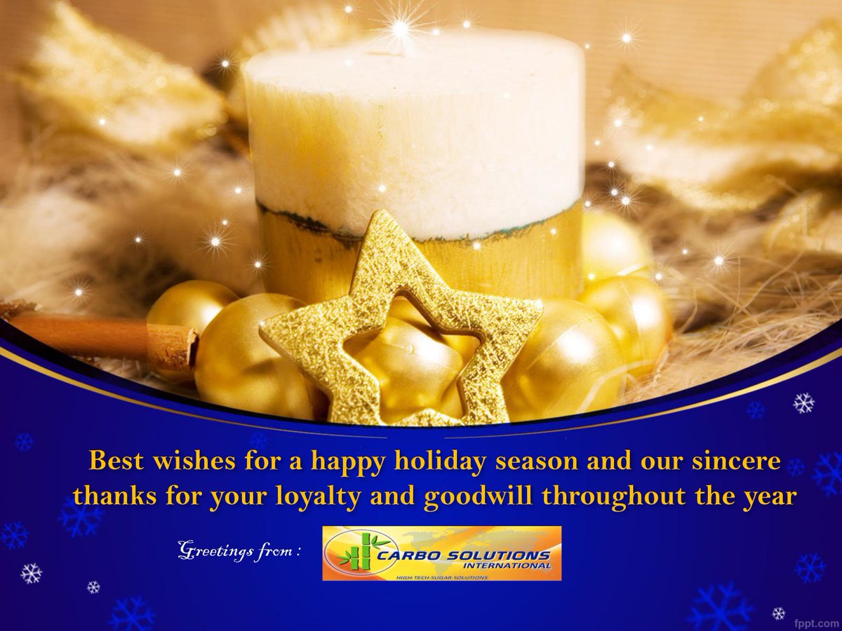 carbosolutions's tweet photo. Our sincere thanks for your loyalty and support throughout the year. We gratefully pause to wish you and your family a wonderful holiday season 😀
#HappyHolidays2017 https://t.co/gjU0ZnJz8S