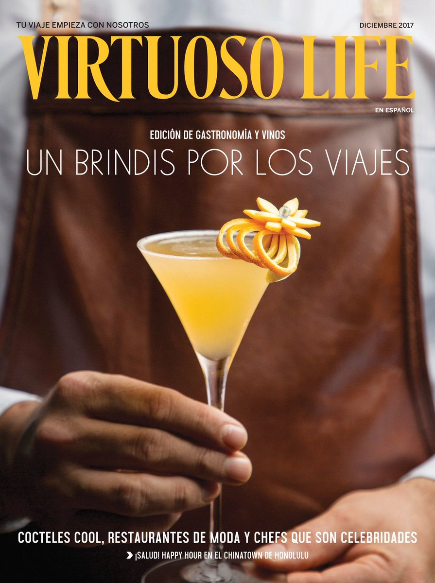 softtraveling's tweet photo. Un brindis por los buenos #viajes en el nuevo @Virtuoso Life de diciembre 2017, en español, con un especial de #gastronomía https://t.co/wR3fSr9lPS https://t.co/pFdzzlBugY