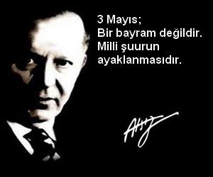 '3 Mayıs bir bayram değildir. Milli şuurun ayaklanmasıdır.
#3MayısTürkçülerGünü 
#BüyükTürkçüAtsız
